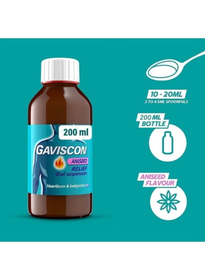 جافيسكون الأصلي سائل بنكهة اليانسون 200 مل - Image 1